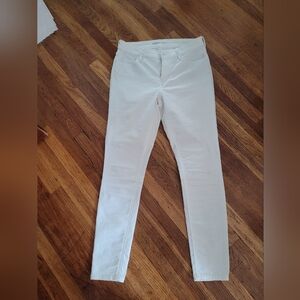 Old Navy White Mid Rise Jeans